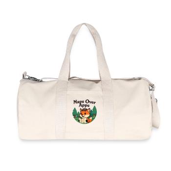 Cartes sur Apps Fox avec carte - Sac de sport en toile recyclée Stanley/Stella - blanc naturel - Devant