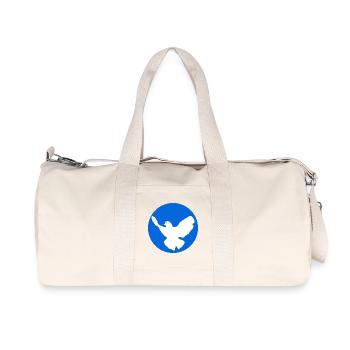 Dove of peace icon design - Recycled Canvas Sports Bag by Stanley/Stella - natural - Front