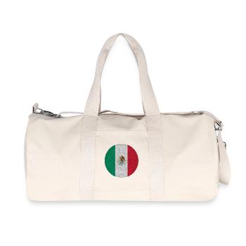 Mexican Flag Tramp Style - Recycled Canvas Sports Bag by Stanley/Stella - natural - Front