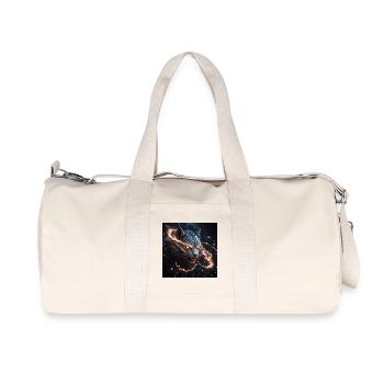 Electrifying Mythical Tiger - Recycled Canvas Sports Bag by Stanley/Stella - natural - Front