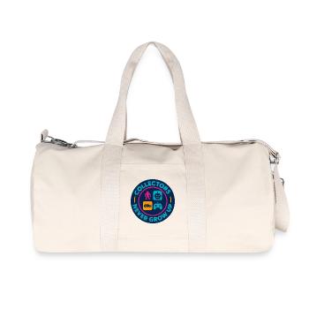 Collectors never grow up – Retro Toy Badge - Recycled Canvas Sports Bag by Stanley/Stella - natural - Front