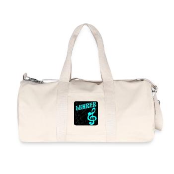 Professeur Clé de musique - Sac de sport en toile recyclée Stanley/Stella - blanc naturel - Devant