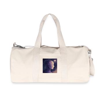 Digitales Bewusstsein – Futuristisches KI T-Shirt - Recycelte Canvas-Sporttasche von Stanley/Stella - Naturweiß - Vorne