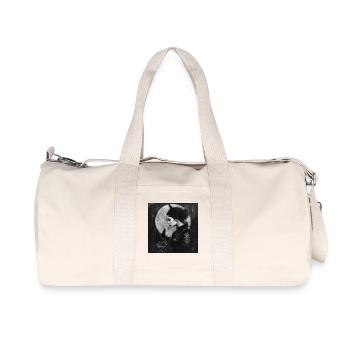 Night Cat and Demon Girl - Recycled Canvas Sports Bag by Stanley/Stella - natural - Front