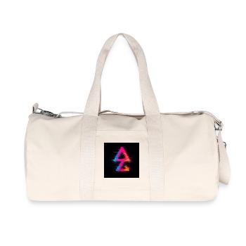 Neon Glitch Triangle Aura - Recycled Canvas Sports Bag by Stanley/Stella - natural - Front