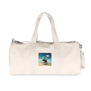 Surrealist dream world of senior woman in wheelchair - Recycled Canvas Sports Bag by Stanley/Stella - natural - Front