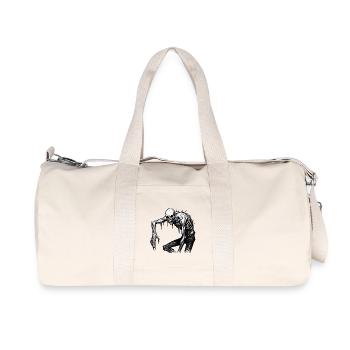 Albtraum Spooky Skelett Maskerade - Recycelte Canvas-Sporttasche von Stanley/Stella - Naturweiß - Vorne