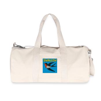 Swallow Art  Illustration - Recycled Canvas Sports Bag by Stanley/Stella - natural - Front