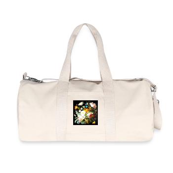 Bouquet de fleurs aux couleurs vives à la flamande - Sac de sport en toile recyclée Stanley/Stella - blanc naturel - Devant