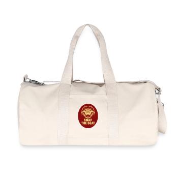 Crocodile with headphones - Recycled Canvas Sports Bag by Stanley/Stella - natural - Front