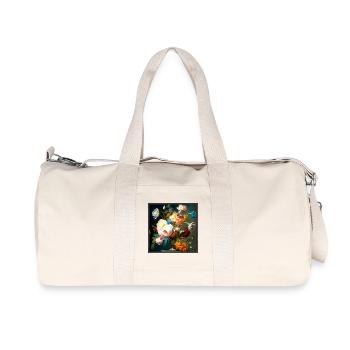 Flower arrangement in baroque style Flemish painter - Recycled Canvas Sports Bag by Stanley/Stella - natural - Front