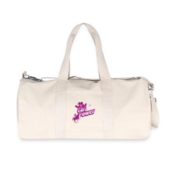 Girl Power - Reiten und Radiance - Recycelte Canvas-Sporttasche von Stanley/Stella - Naturweiß - Vorne