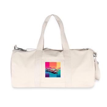 Otter - Recycelte Canvas-Sporttasche von Stanley/Stella - Naturweiß - Vorne