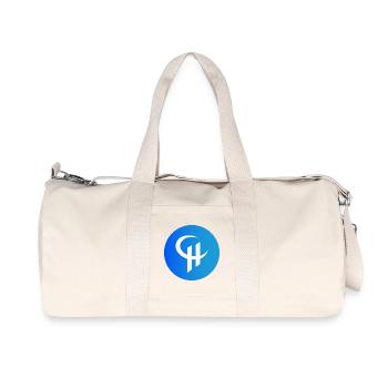 Abstract Moon and Sun Design - Recycled Canvas Sports Bag by Stanley/Stella - natural - Front