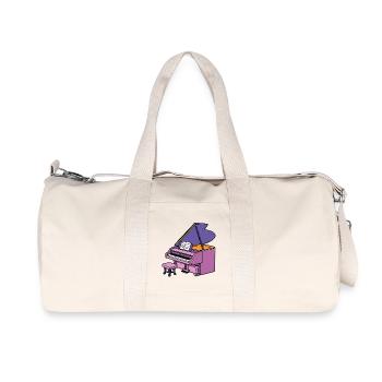 Piano à queue Piano - Sac de sport en toile recyclée Stanley/Stella - blanc naturel - Devant