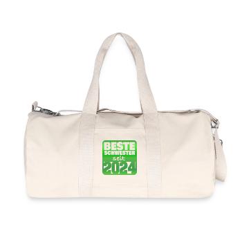 Frères et sœurs 2024 - Sac de sport en toile recyclée Stanley/Stella - blanc naturel - Devant