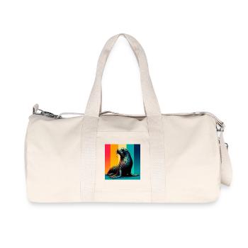Siegel - Recycelte Canvas-Sporttasche von Stanley/Stella - Naturweiß - Vorne