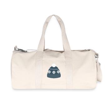 Bonnet nordique flocon de neige - Sac de sport en toile recyclée Stanley/Stella - blanc naturel - Devant