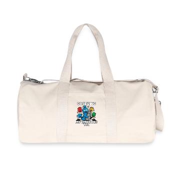 Que je roque aussi mes émotions - Sac de sport en toile recyclée Stanley/Stella - blanc naturel - Devant