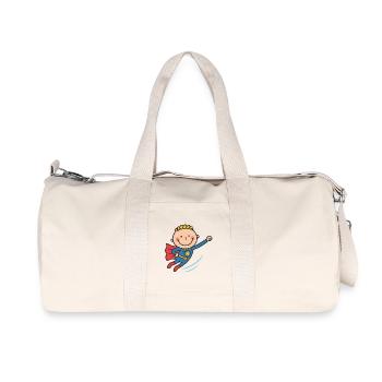 Hero Baby Flying Adventure - Sac de sport en toile recyclée Stanley/Stella - blanc naturel - Devant