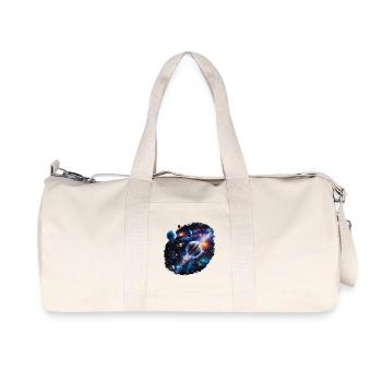 Galactic Planetary System Pattern - Recycled Canvas Sports Bag by Stanley/Stella - natural - Front