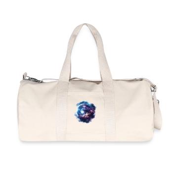 Kosmischer Wirbel Galaxie - Recycelte Canvas-Sporttasche von Stanley/Stella - Naturweiß - Vorne