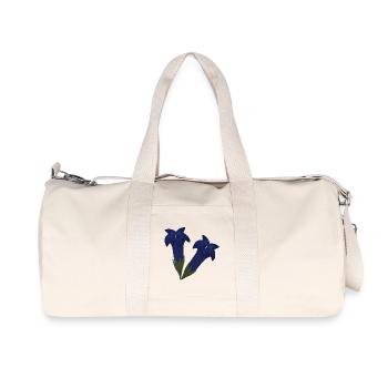 Fleurs de gentiane - Sac de sport en toile recyclée Stanley/Stella - blanc naturel - Devant