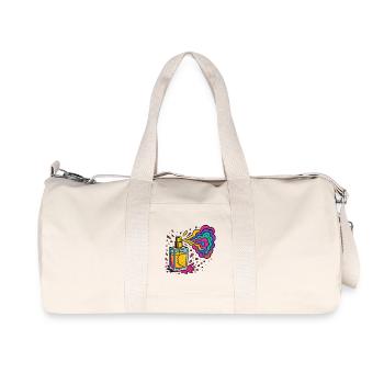 Explosion de couleurs de parfum néon - Sac de sport en toile recyclée Stanley/Stella - blanc naturel - Devant