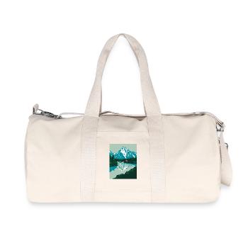 Paysage de Norvège avec Holhaus Rouge - Sac de sport en toile recyclée Stanley/Stella - blanc naturel - Devant