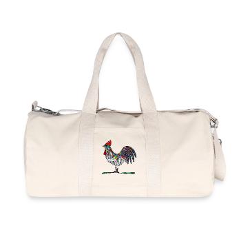 Hahn - Recycelte Canvas-Sporttasche von Stanley/Stella - Naturweiß - Vorne