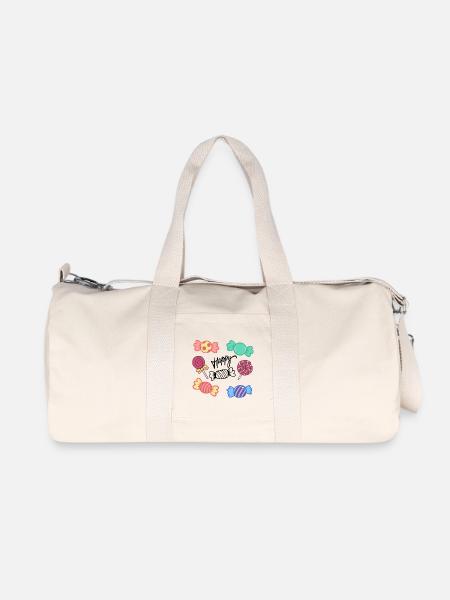 Candy Circle Icons Collection - Recycled Canvas Sports Bag by Stanley/Stella - natural