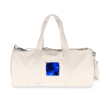 Méduse bleue brillante avec bioluminescence - Sac de sport en toile recyclée Stanley/Stella - blanc naturel - Devant