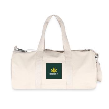 Cannabis Legalization Sheet - Recycled Canvas Sports Bag by Stanley/Stella - natural - Front
