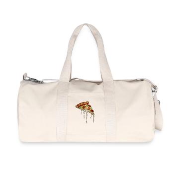 Mosaïque de pizza : conception artistique de vitrail - Sac de sport en toile recyclée Stanley/Stella - blanc naturel - Devant