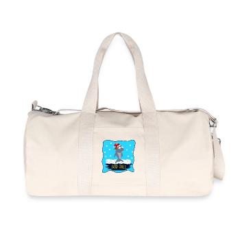 Joyeux Noël Drôle de requin - Sac de sport en toile recyclée Stanley/Stella - blanc naturel - Devant