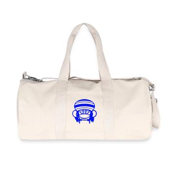 grenouille Reggae musique Rasta cheveux chapeau Jamaïque Fun - Sac de sport en toile recyclée Stanley/Stella - blanc naturel - Devant
