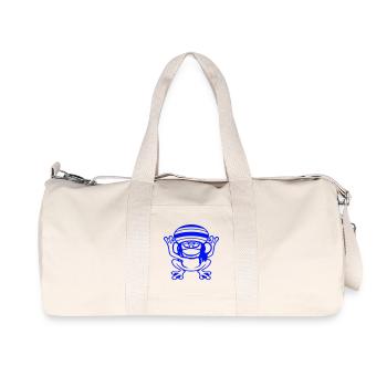 grenouille Reggae musique Rasta cheveux chapeau Jamaïque Fun - Sac de sport en toile recyclée Stanley/Stella - blanc naturel - Devant