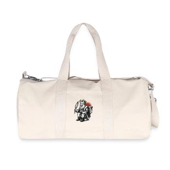 King on throne with a feather - Recycled Canvas Sports Bag by Stanley/Stella - natural - Front
