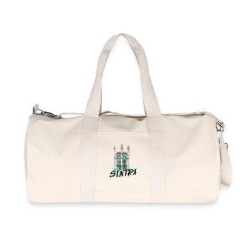 Fenêtre manuéline en bleu Sintra Portugal - Sac de sport en toile recyclée Stanley/Stella - blanc naturel - Devant