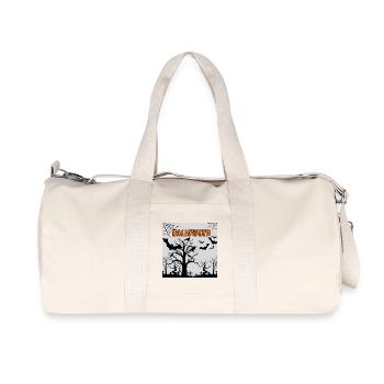 Nuit d’Halloween effrayante avec des chauves-souris et des corbeaux - Sac de sport en toile recyclée Stanley/Stella - blanc naturel - Devant