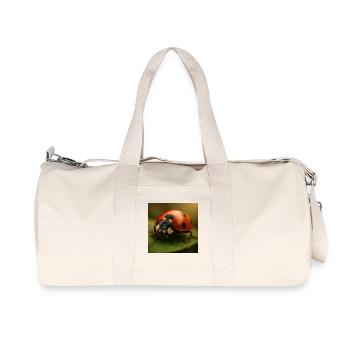 Tiere - Marienkäfer - Recycelte Canvas-Sporttasche von Stanley/Stella - Naturweiß - Vorne