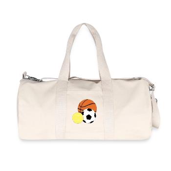 Sports de balle - Sac de sport en toile recyclée Stanley/Stella - blanc naturel - Devant