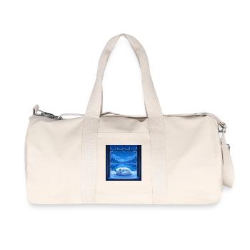 Renard des neiges - Sac de sport en toile recyclée Stanley/Stella - blanc naturel - Devant