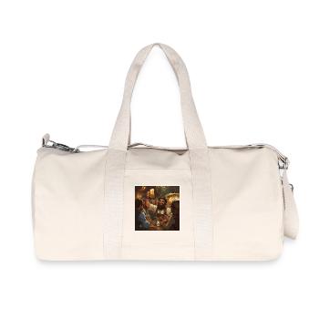 Beer festival atmosphere in the local tavern - Recycled Canvas Sports Bag by Stanley/Stella - natural - Front