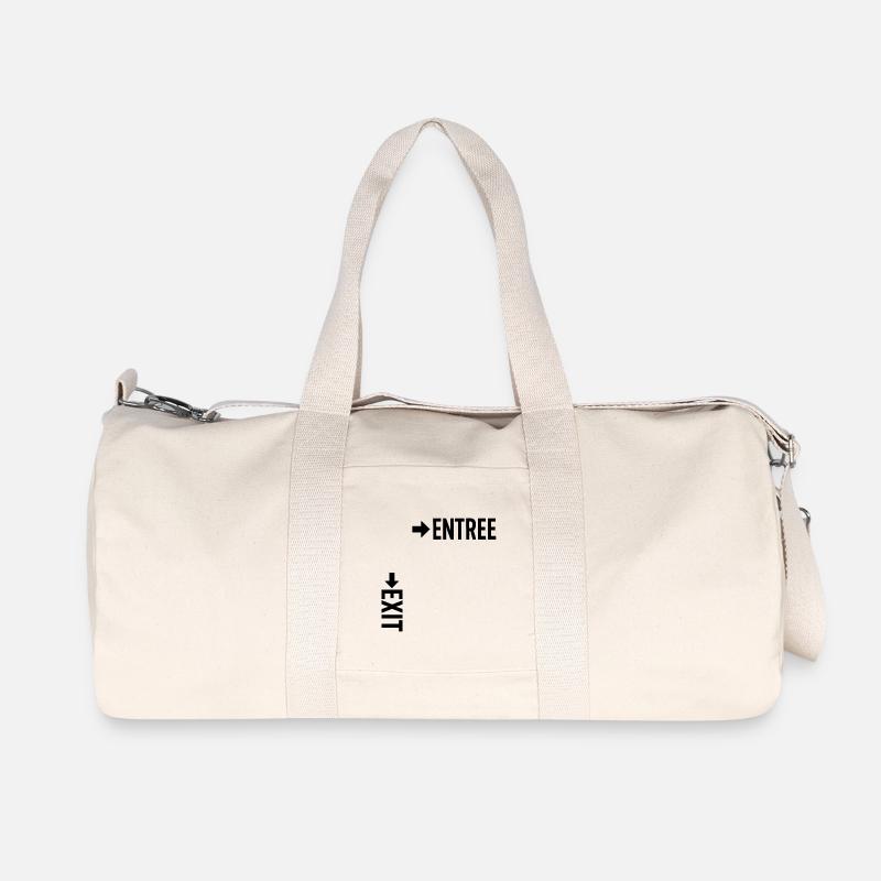 Ausgang Eingang - Recycelte Canvas-Sporttasche von Stanley/Stella - Naturweiß