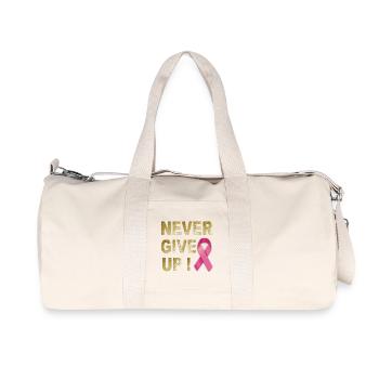 N’abandonnez jamais le ruban rose - Sac de sport en toile recyclée Stanley/Stella - blanc naturel - Devant