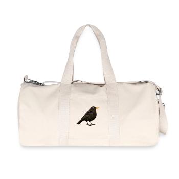 Blackbird in a natural look - Recycled Canvas Sports Bag by Stanley/Stella - natural - Front