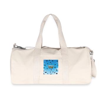Endlich geschafft Abschlussjubel - Recycelte Canvas-Sporttasche von Stanley/Stella - Naturweiß - Vorne