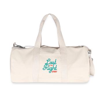 Verloren in der richtigen Geschichte - Recycelte Canvas-Sporttasche von Stanley/Stella - Naturweiß - Vorne