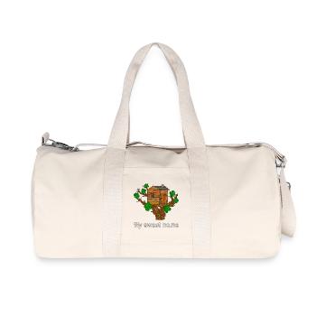 Cabane dans les arbres - Sac de sport en toile recyclée Stanley/Stella - blanc naturel - Devant